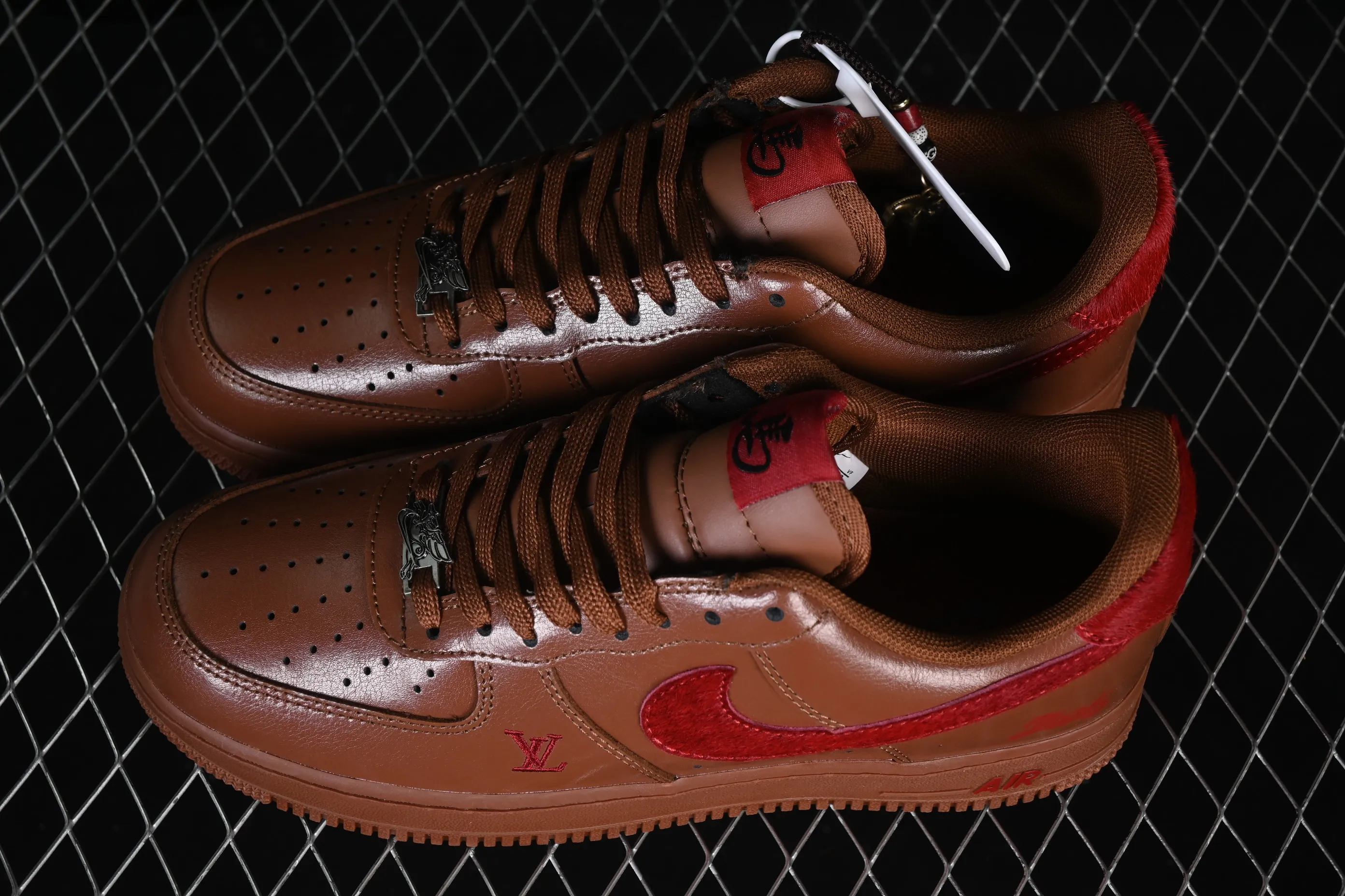 All categories Nk Air Force 1 Air Force series Nk Air Force 1 Low Air Force low-top Nike Air Force 1'07 Low Year of the Horse joint name Chestnut red sandalwood Air Force 1 low-top casual sneakers XY9025-002